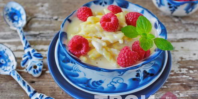 Рецепт супа молочного