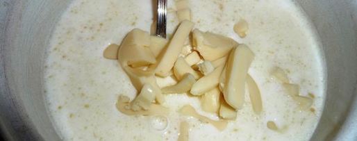 Шаг 4: сырно-молочного суп с брокколи