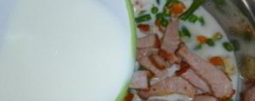 Шаг 4: сырно-молочного суп с овощами