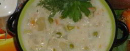 Шаг 5: сырно-молочного суп с овощами