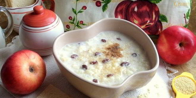 Рецепт ванильно-молочного суп с кускусом