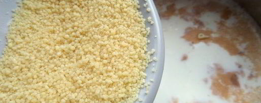 Шаг 4: ванильно-молочного суп с кускусом