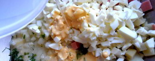 Шаг 15: деревенской окрошки на березовом соке