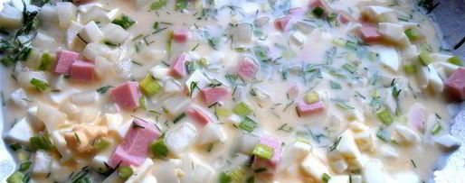 Шаг 16: деревенской окрошки на березовом соке