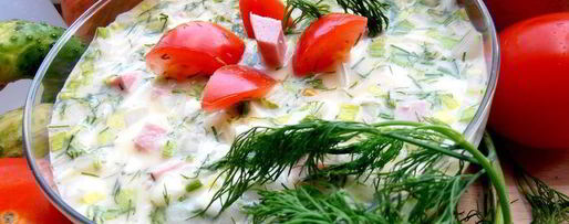 Шаг 18: деревенской окрошки на березовом соке