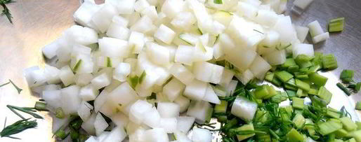 Шаг 5: деревенской окрошки на березовом соке