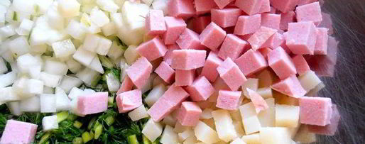 Шаг 7: деревенской окрошки на березовом соке