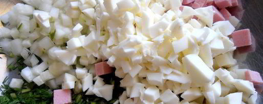 Шаг 9: деревенской окрошки на березовом соке