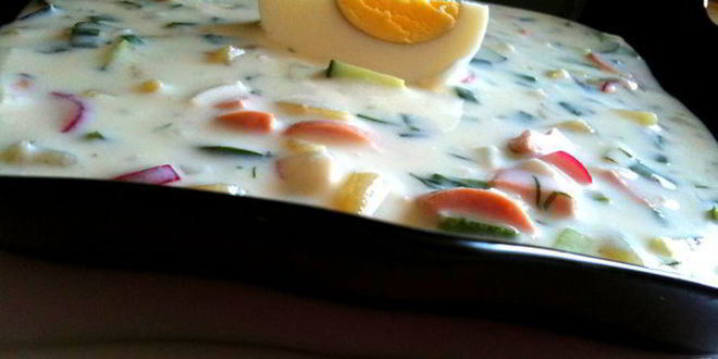 Рецепт кефирной окрошки для окрошки