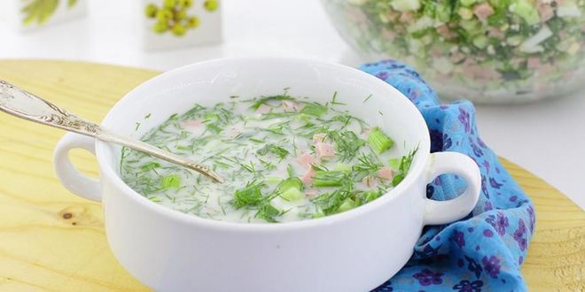 Рецепт классической окрошки с уксусом