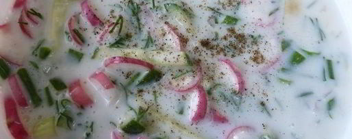 Шаг 1: легкой окрошки с тунцом