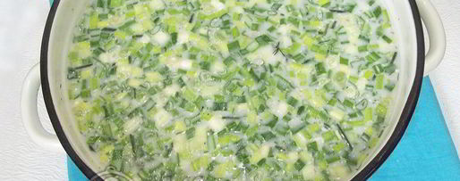 Шаг 4: окрошки без мяса с красной икрой