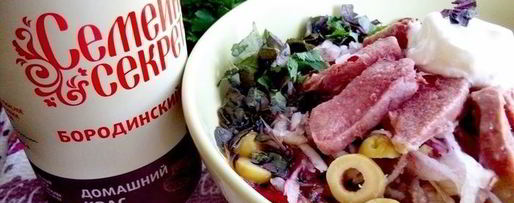 Шаг 6: окрошки деликатесной с языком