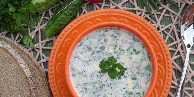 Рецепт окрошки деревенской