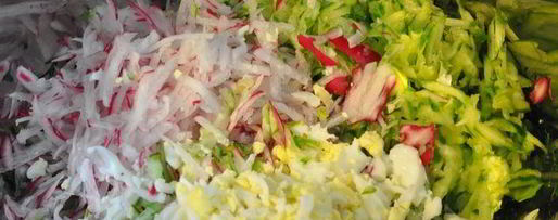 Шаг 1: окрошки классической ароматной