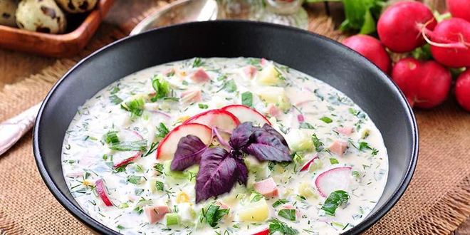 Рецепт окрошки классической на минералке