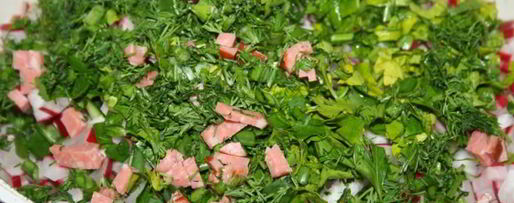 Шаг 1: окрошки на белом квасе