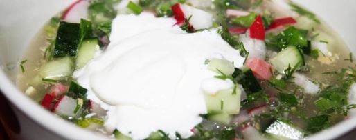 Шаг 3: окрошки на белом квасе