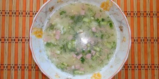 Рецепт окрошки на бульоне