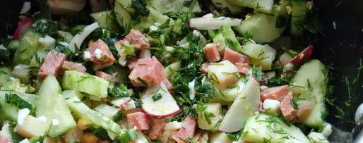 Шаг 5: окрошки на газированной минеральной воде