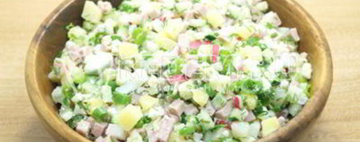 Шаг 4: окрошки на кефире с колбасой