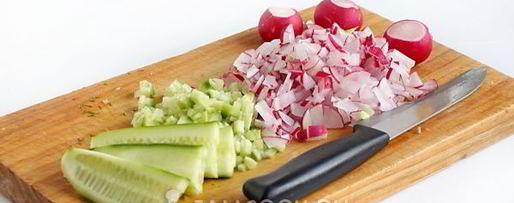 Шаг 3: окрошки на кефире с копченой курицей без картошки