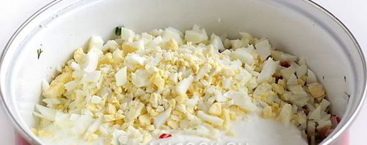 Шаг 5: окрошки на кефире с копченой курицей без картошки