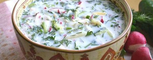 Шаг 4: окрошки на кефире