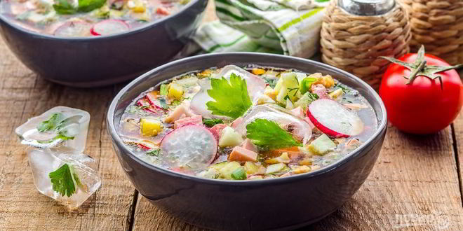 Рецепт окрошки на квасе классическая