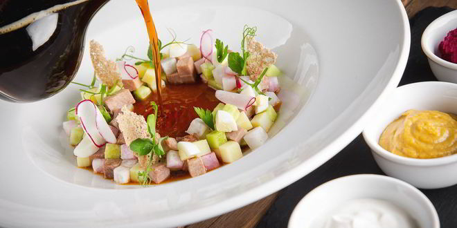 Рецепт окрошки на квасе