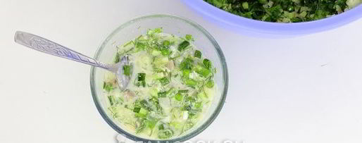 Шаг 13: окрошки на майонезе