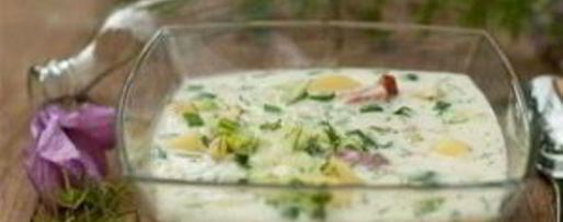 Шаг 3: окрошки на минералке и сметане