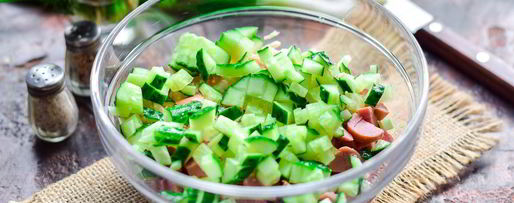 Шаг 3: окрошки на минералке