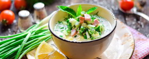 Шаг 9: окрошки на минералке