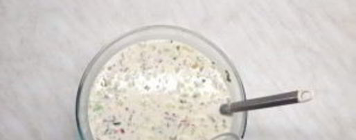 Шаг 2: окрошки на сметане с мясом