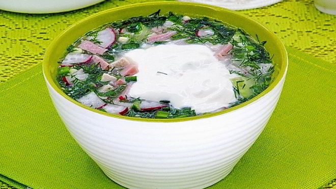 Рецепт Окрошки на сыворотке