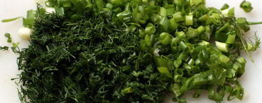 Шаг 6: окрошки на тане