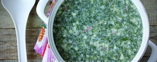 Шаг 5: окрошки на воде с сервелатом