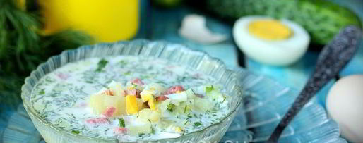 Шаг 6: окрошки на воде с сервелатом