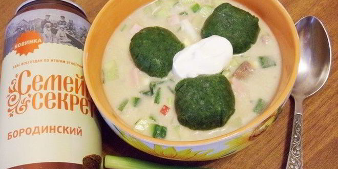 Рецепт окрошки острой