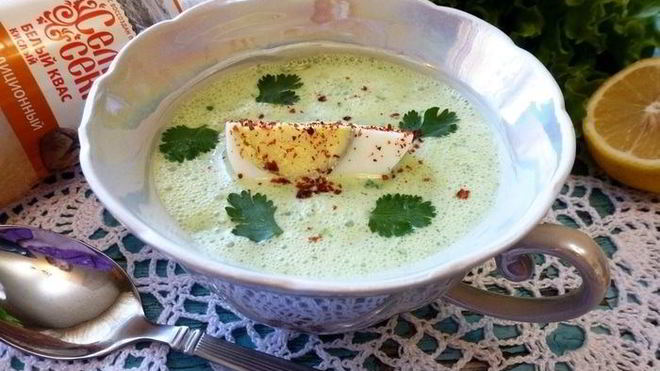 Рецепт Окрошки по-болгарски с яйцами