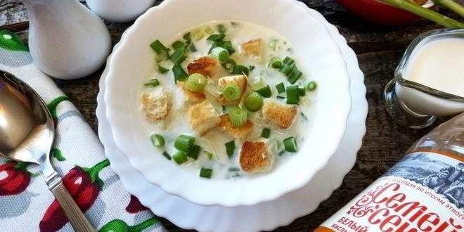 Рецепт окрошки по-польски с сыром