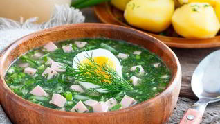 Рецепт Окрошки с белым квасом