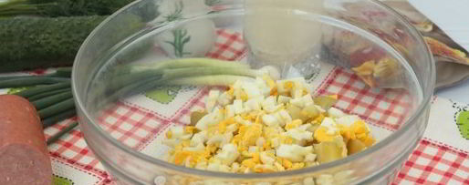 Шаг 3: окрошки с горчицей