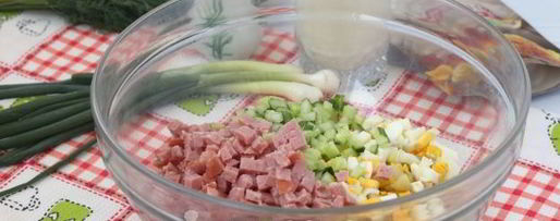 Шаг 4: окрошки с горчицей