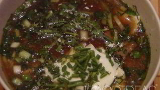 Рецепт Окрошки с килькой в томате