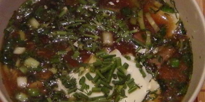 Рецепт окрошки с килькой в томате