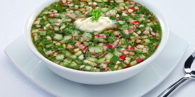 Рецепт окрошки с колбасой на квасе классическая