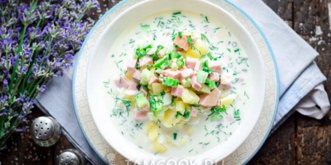 Рецепт окрошки с колбасой на воде