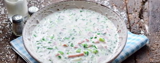 Шаг 9: окрошки с колбасой на воде